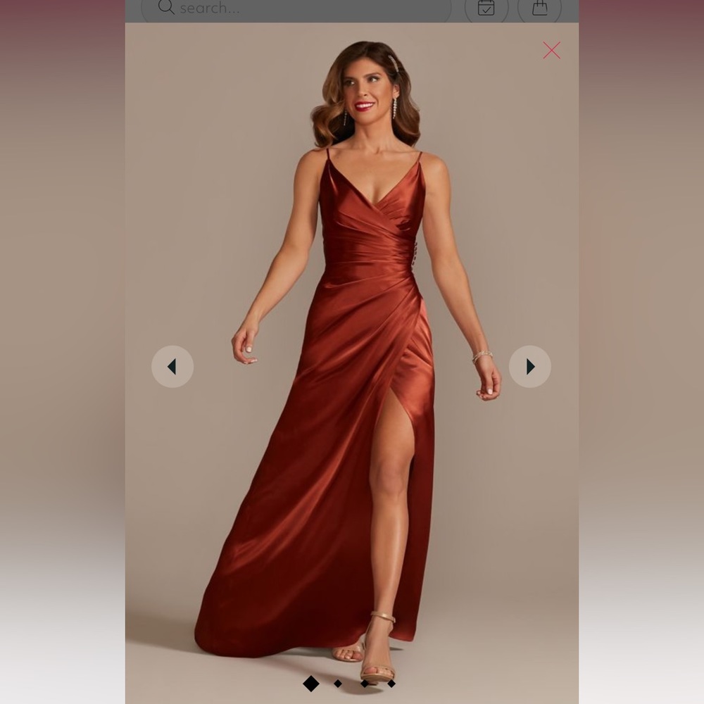 David’s Bridal Bridesmaid Dress-cinnamon